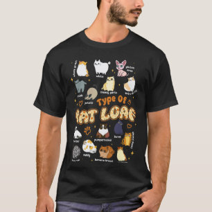 T-shirt Types drôles de chat en pain rôti Mignon chaton Ch