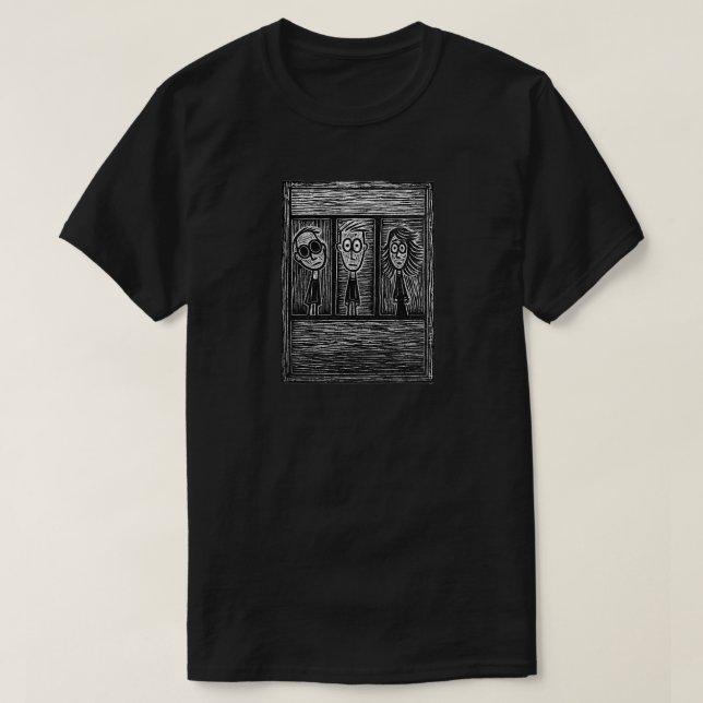 T-shirt Types en xylographie (Design devant)