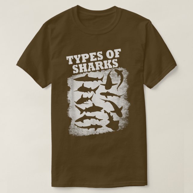 T-shirt Types Of Sharks (Design devant)