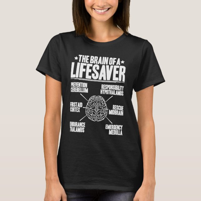 T-shirt Typical Brain Lifesaver (Devant)