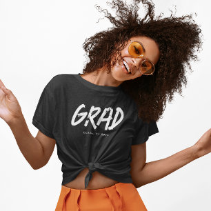 T-shirt Typo Grunge Moderne Diplômé Promotion 2026