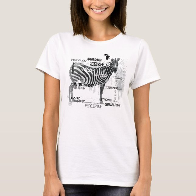 T-shirt Typographe de Black and White Unique (Devant)