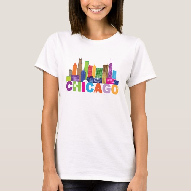 T-shirt Typographe de Chicago (Devant)