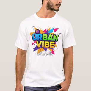 T-shirt Typographie Abstraite tendance Tee Style urbain