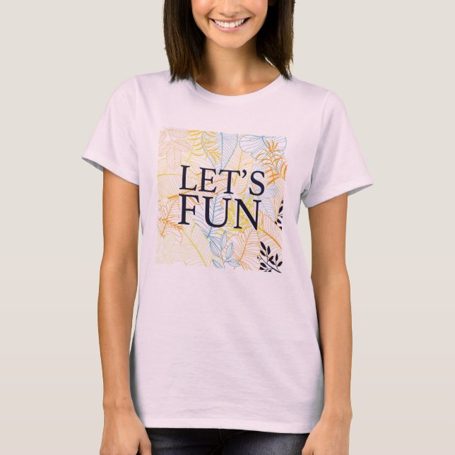 T-shirt Typographie Amusante et Décontractée (Devant)