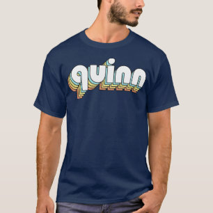 T-shirt Typographie arc-en-ciel de Quinn Retro