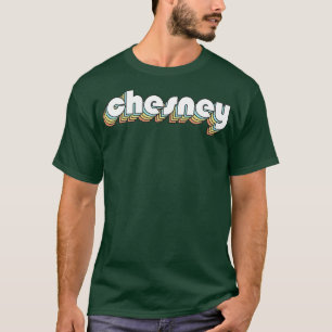 T-shirt Typographie arc-en-ciel rétro Chesney style défraî