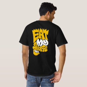 T-shirt Typographie artistique « Mange mes shorts »