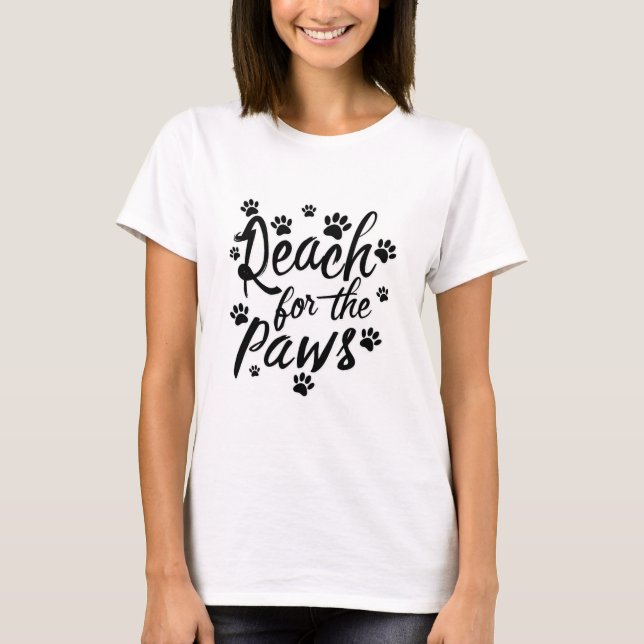T-shirt Typographie Atteindre Les Pattes (Devant)
