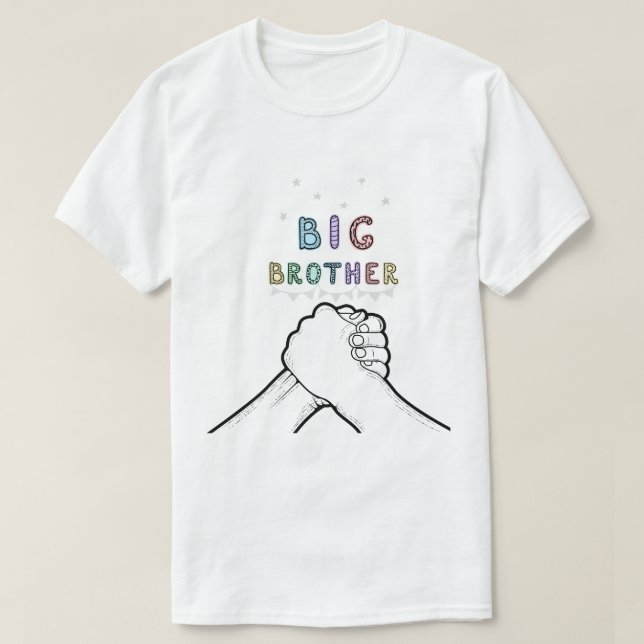 T-shirt Typographie Big Brother Fist Bump (Design devant)