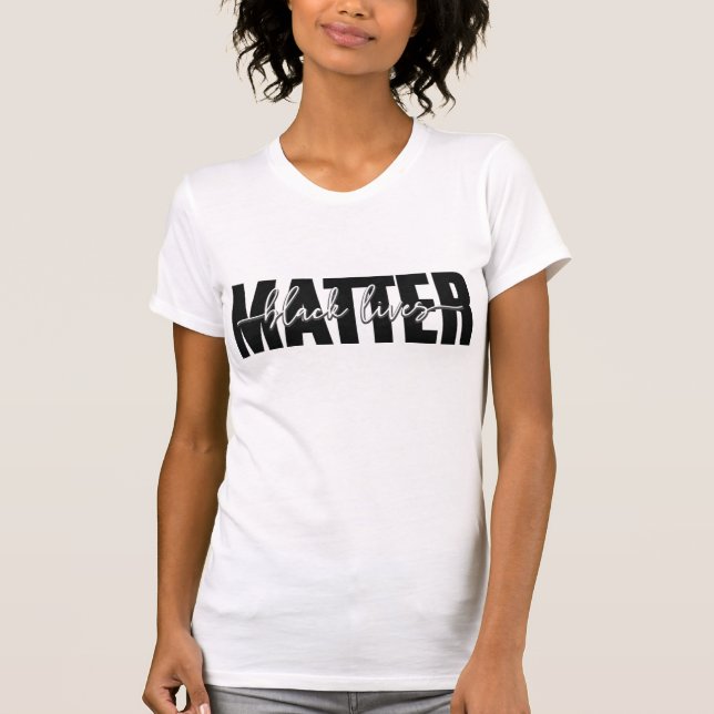 T-Shirt Typographie Black Lives Matter (Devant)