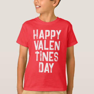 T-SHIRT TYPOGRAPHIE BLANCHE DE LA SAINT-VALENTIN T