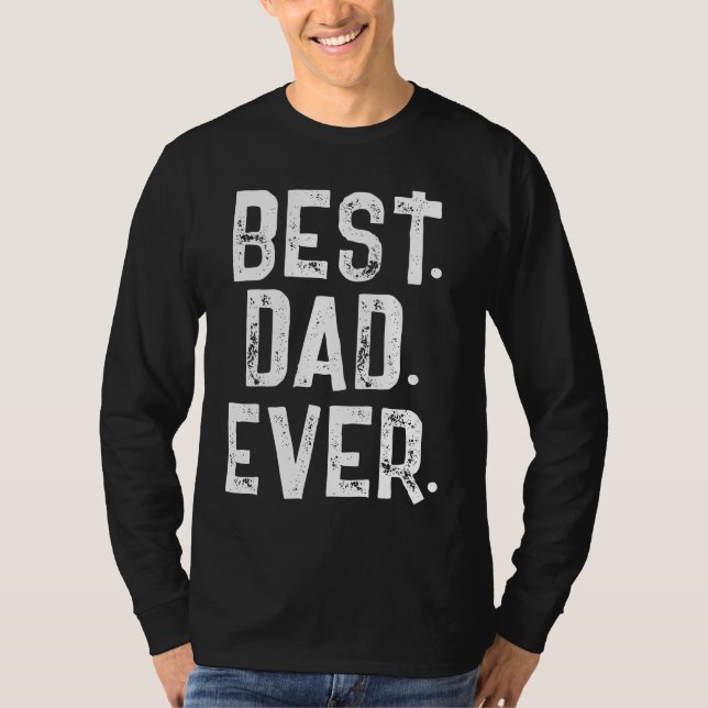 T-Shirt TYPOGRAPHIE BLANCHE SUPER PAPA Tendance (Devant)