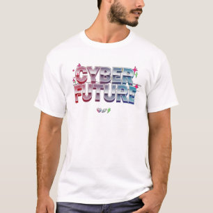 T-shirt Typographie Chrome Digital Tomorrow