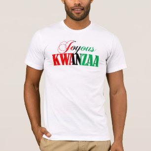 T-shirt Typographie colorée Joyous Kwanzaa