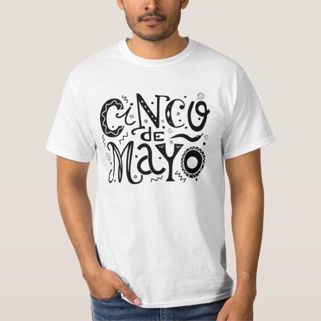 T-shirt Typographie Cool Cinco De Mayo (Devant)