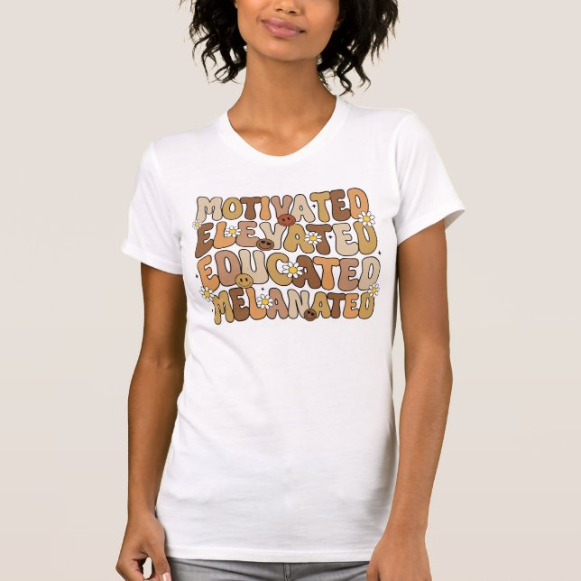 T-shirt Typographie d'affirmation stimulante  (Devant)