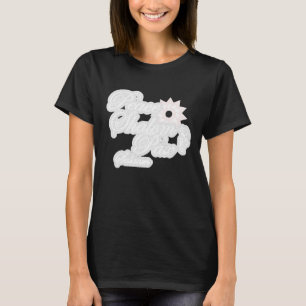 T-shirt Typographie d'art de la paix blanche Shalom