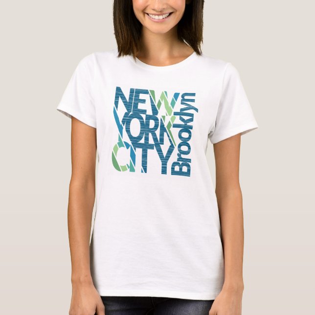 T-shirt Typographie de Brooklyn New York (Devant)