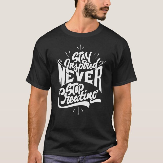 T-shirt Typographie de citation inspirante (Devant)