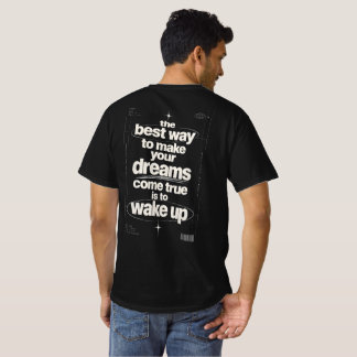 T-shirt Typographie de citation motivationnelle de réveil
