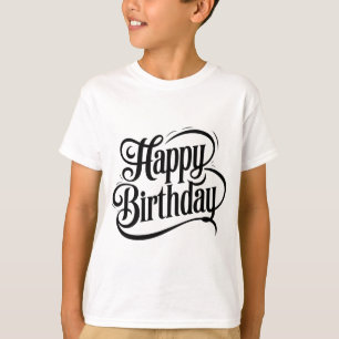 T-shirt Typographie de citations d'anniversaire