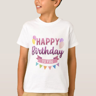 T-shirt Typographie de citations d'anniversaire