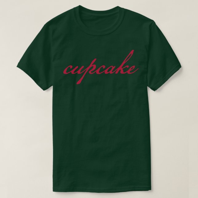 T-shirt Typographie de Cupcake Viva Magenta Script (Design devant)