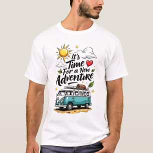 T-shirt Typographie de devis d'aventure tendance