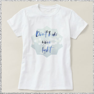 T-shirt Typographie de devis positive