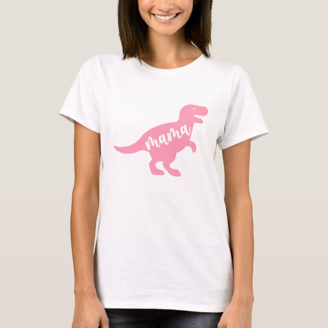 T-shirt Typographie de Dinosaur Mama (Devant)