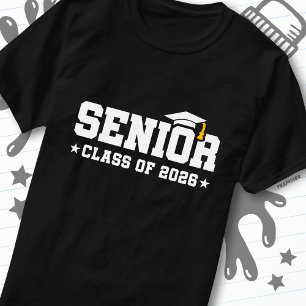 T-shirt Typographie de fin d'études audacieuse de la promo