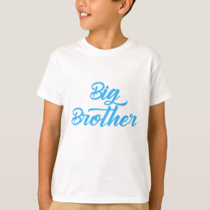 T-shirt Typographie de frère Blue Big Brother