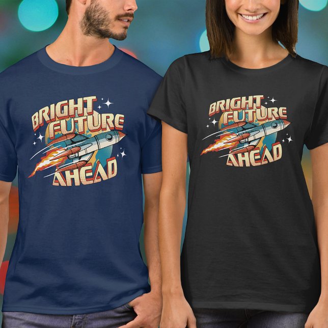 T-shirt Typographie de fusée de science fiction futuriste  (Créateur téléchargé)