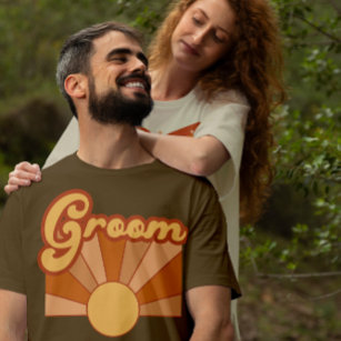 T-shirt Typographie de la chambre rétro Mariage solaire d'
