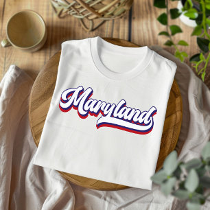 T-shirt Typographie de la Fierté d'État du Maryland T-shir