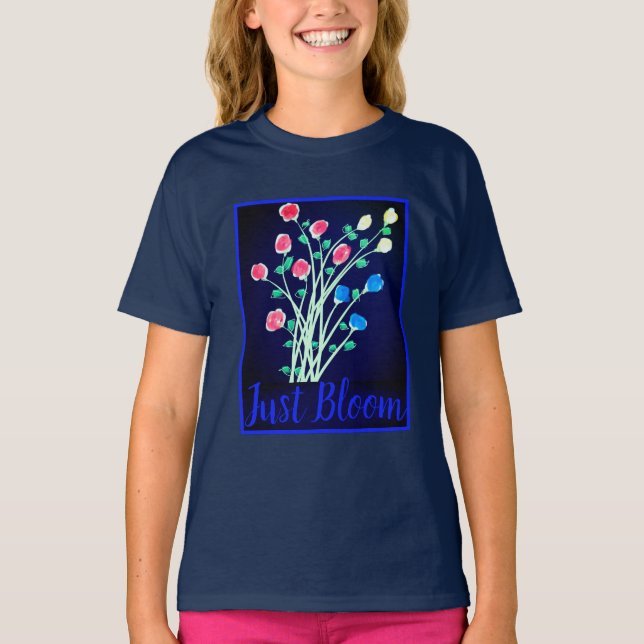 T-shirt Typographie de la fleur (Devant)