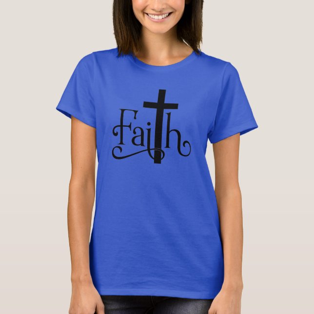 T-shirt Typographie de la foi (Devant)