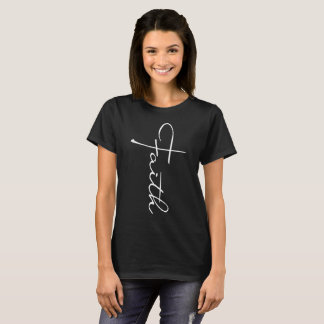 T-shirt Typographie de la foi Modernité chrétienne noire e