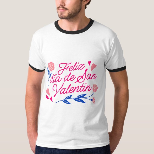 T-shirt Typographie de la Saint-Valentin (Devant)