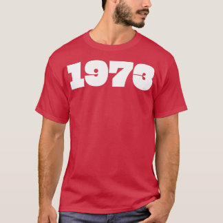T-shirt Typographie de l'année rétro 1973