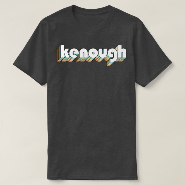 T-shirt Typographie de l'arc-en-ciel Kassez Retro (Design devant)
