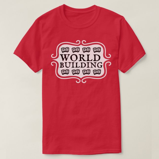 T-shirt Typographie de l'écriture dans le monde (Design devant)