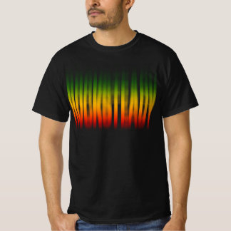 T-shirt Typographie de l'effet flou Rockstable Rasta Regga