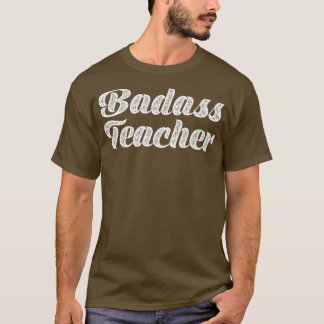 T-shirt Typographie de l'enseignant de Badass