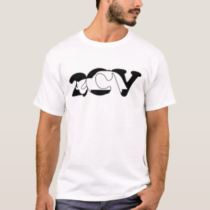 T-shirt Typographie de l'ombre Oldtimer 2cv