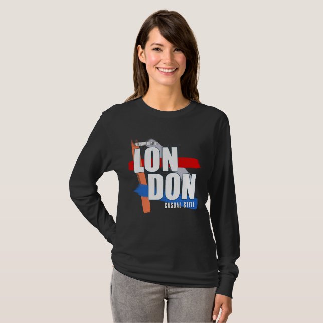 T-shirt Typographie de Londres (Devant entier)