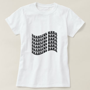 T-shirt Typographie de Maman Reconnaissante