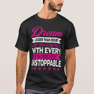 T-shirt Typographie de rêve moderne