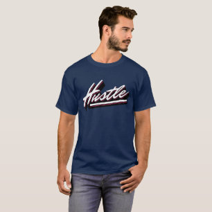 T-shirt Typographie de script Hustle